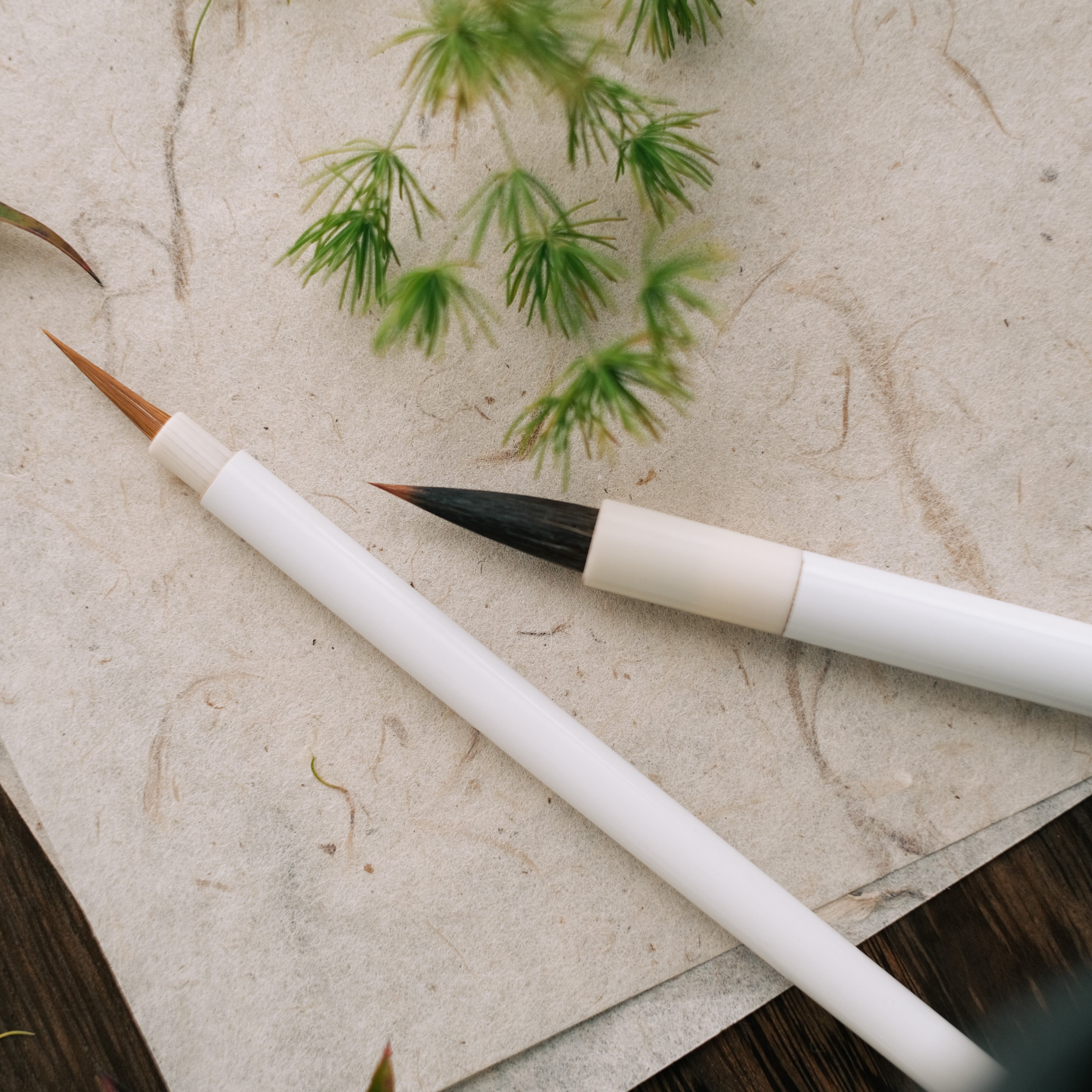 水彩凝雨全新新款毛笔套装七七联名灰鼠插画毛笔