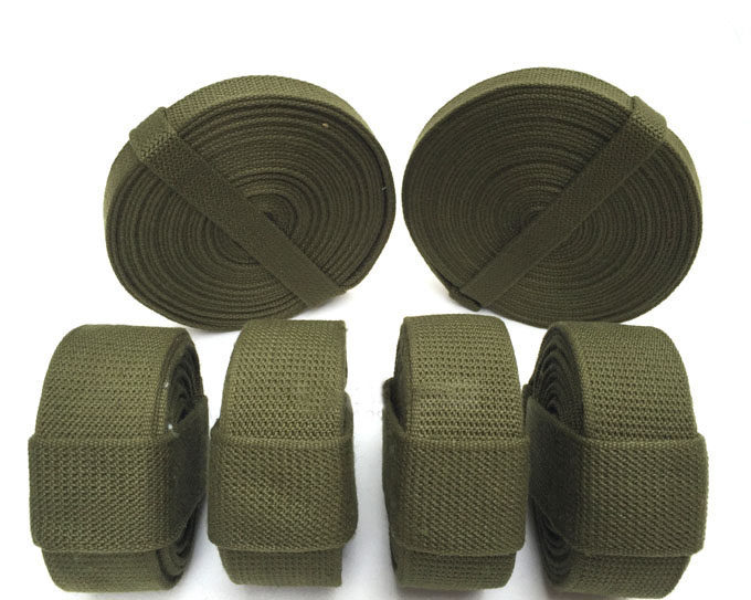 橄榄绿背包打包单位军训应急军绿编织绳子帆布绳子