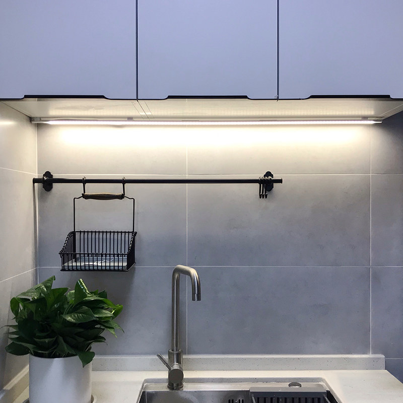 橱柜led柜底家用厨房触摸灯带长条插电吊柜橱柜灯
