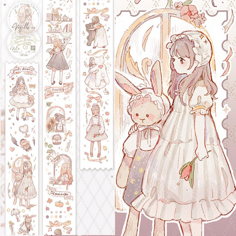 祈鸟胶带人物天鹅曲奇notte潘曲奇彼得爱丽丝诺特和纸胶带