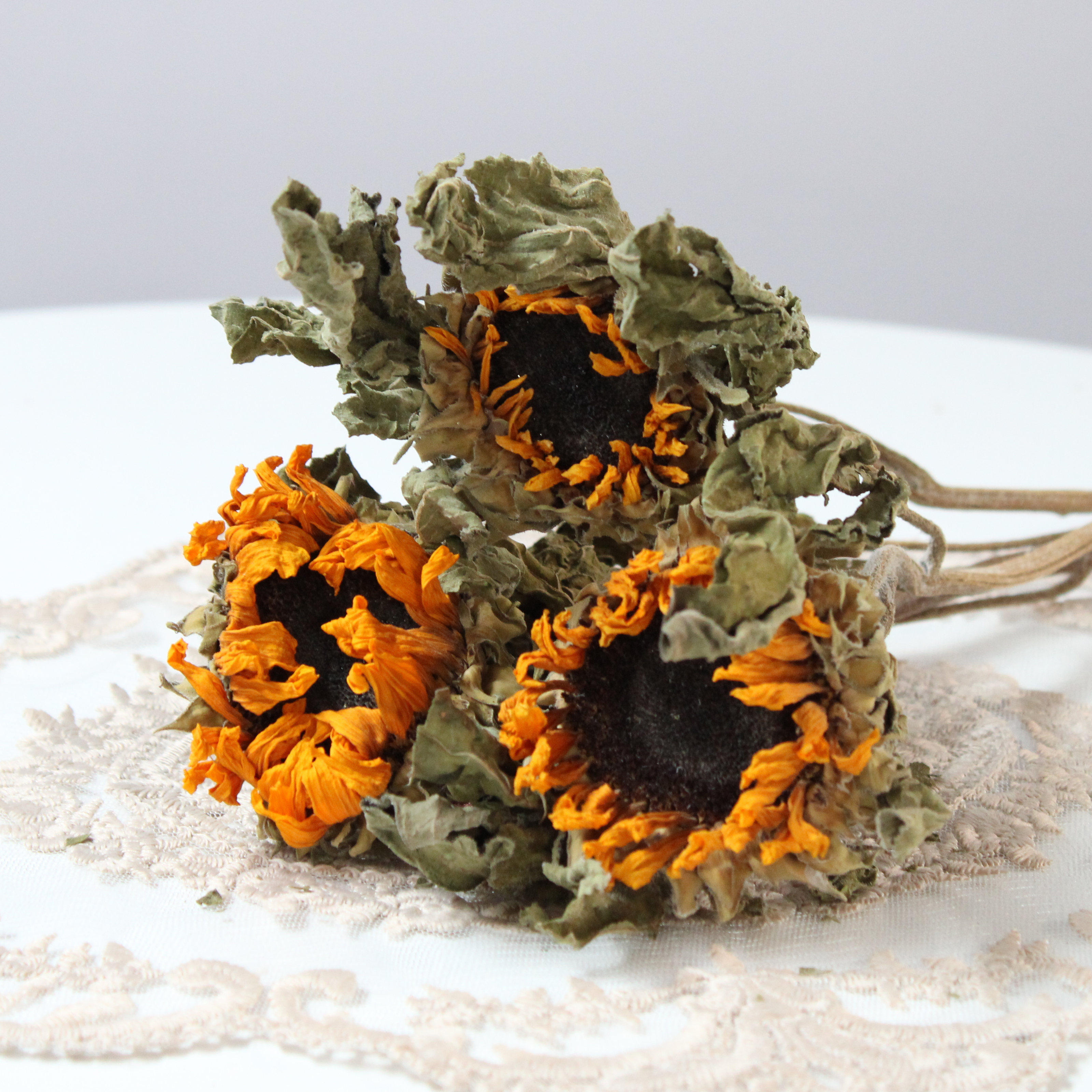 云南干花花束天然烤干向日葵风干真花满天星包装干花