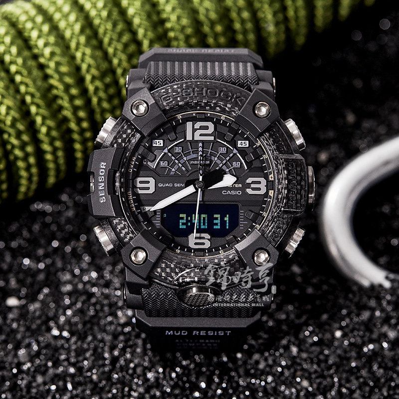 香港直邮卡西欧手表黑色蓝牙多功能运动防水男表日韩腕表