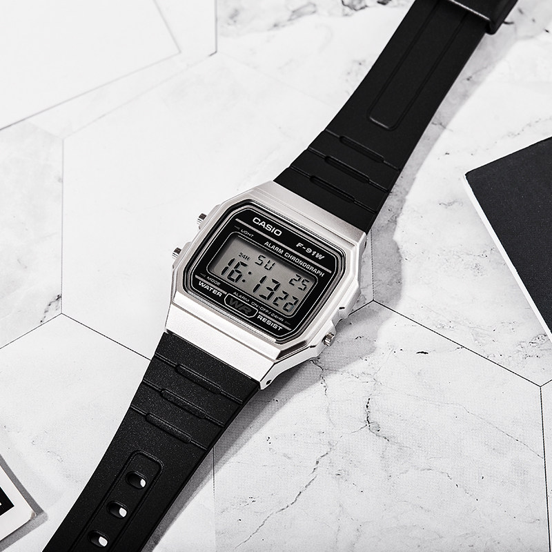 手表女f91w香港直邮卡西欧casio手表电子表学生运动复古方形男士