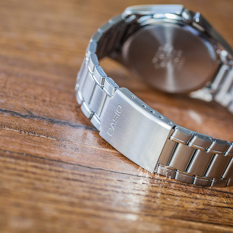 海外直邮 卡西欧男表 防水运动石英手表 蓝盘钢带mtp-1183a-2a