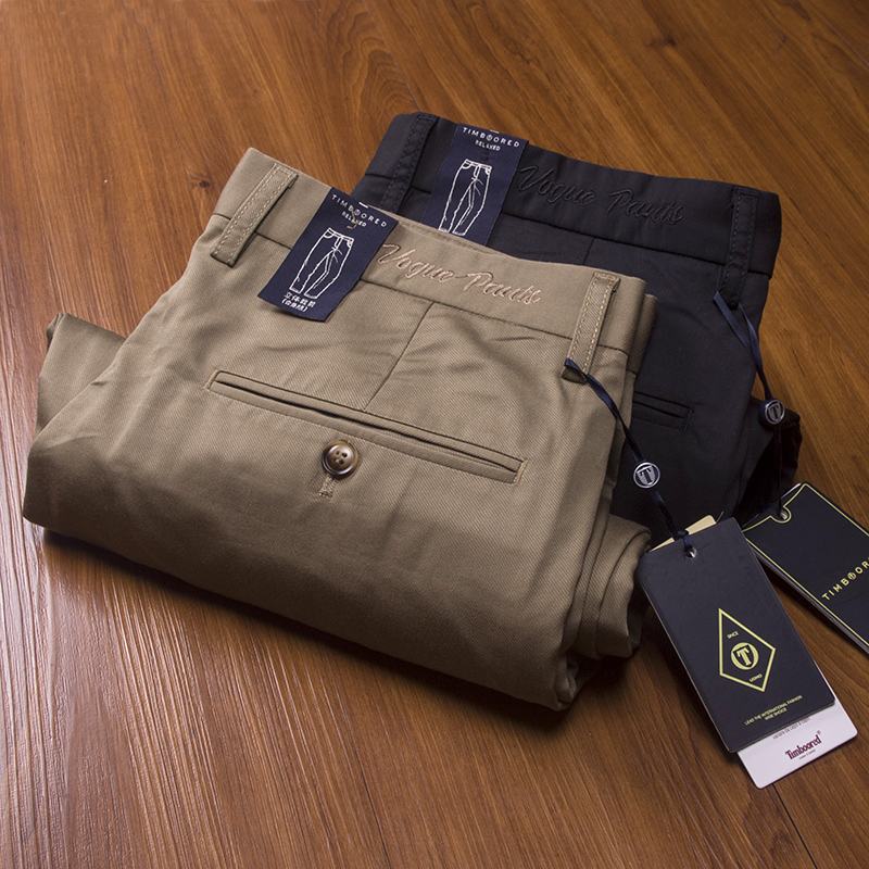 丝光棉莫代尔聚酯纤维斜纹丝滑透气商务百搭直筒休闲裤男春夏薄款