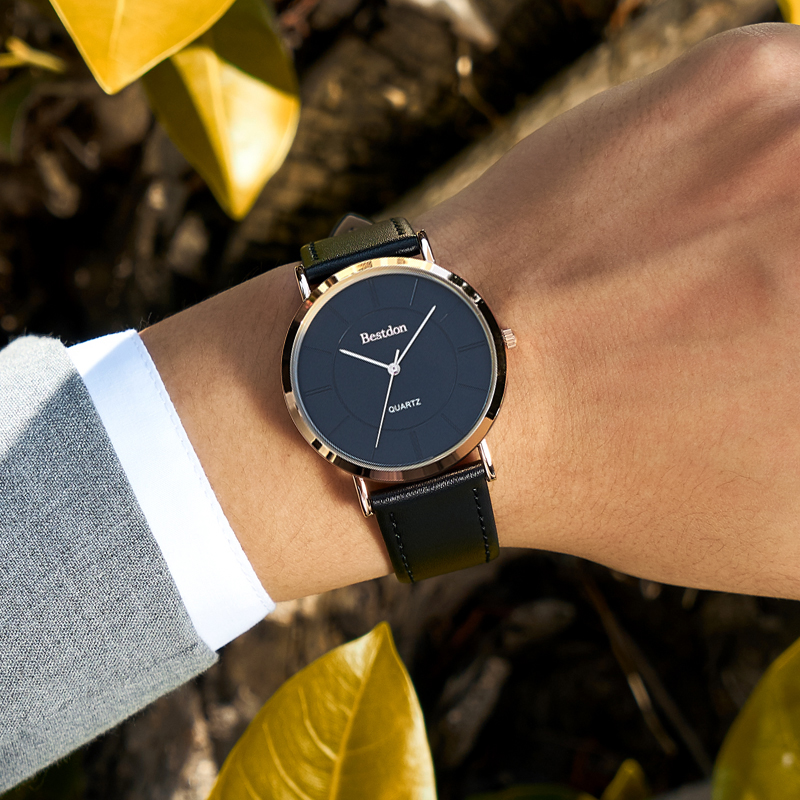 邦顿手表男士石英表男款学生潮流时尚男表小众设计简约电子手表男