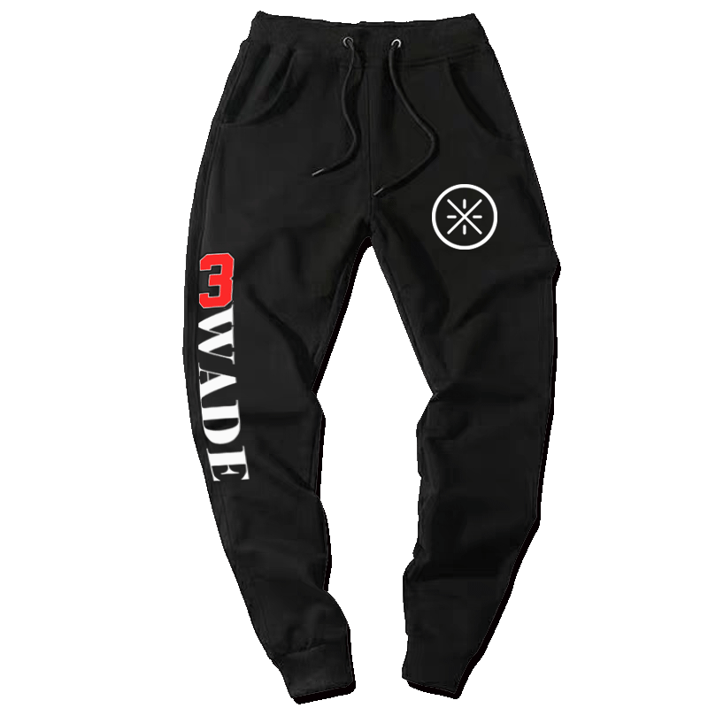 纯棉韩版热火大爷闪电侠韦德wade篮球运动修身休闲裤