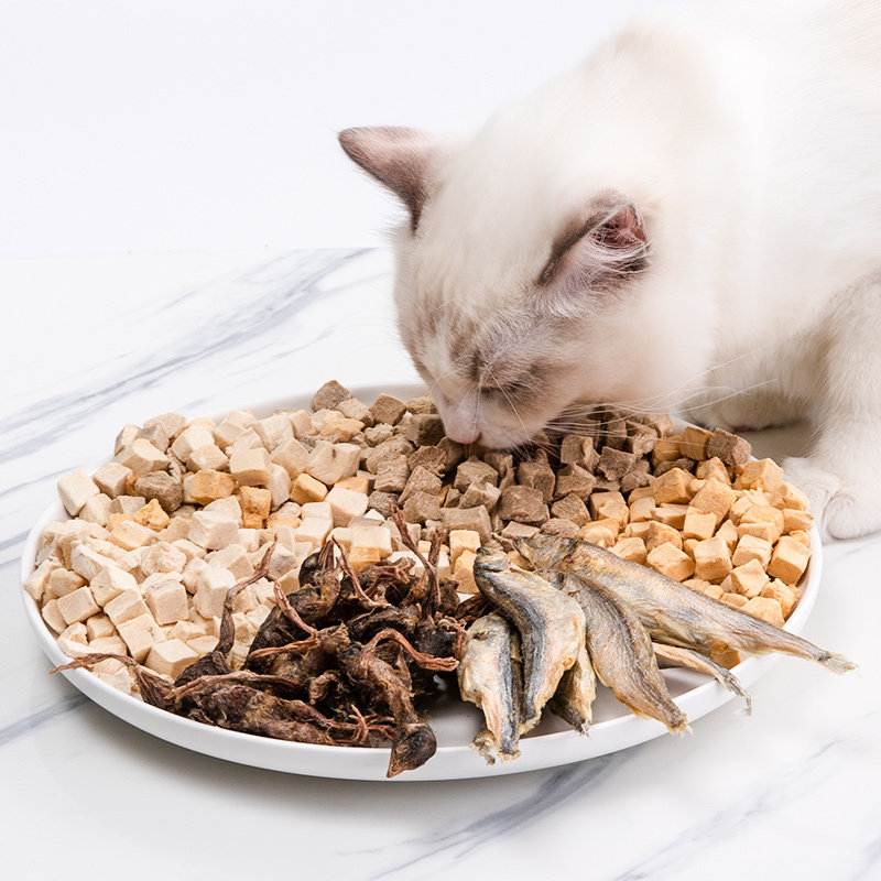 味途猫冻干鹌鹑多春鱼肉冻干猫粮小鱼干发腮猫咪零食大礼包390g