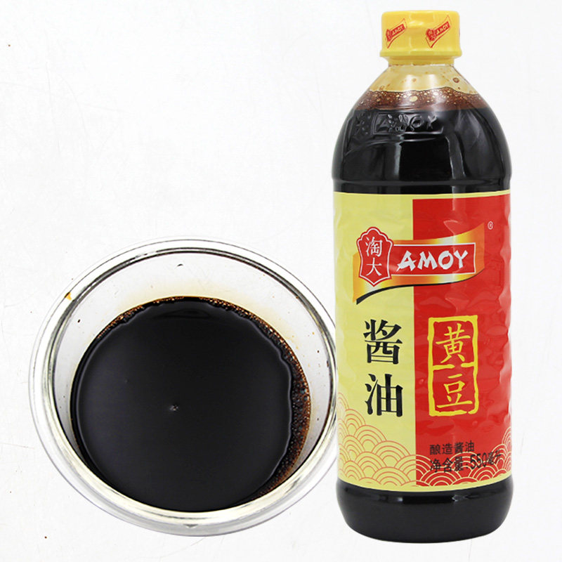 酱油4瓶包邮淘大黄黄豆550ml陶大红烧酿造烹饪酱油