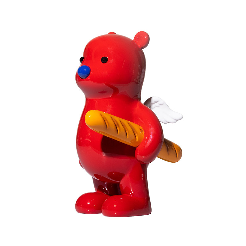 pupu小熊天使独角兽张占占艺术桌面装饰品摆件可爱摆件