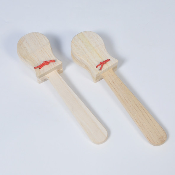 奥尔夫早教小学音乐教具儿童打击乐器长柄响板手柄打击乐器