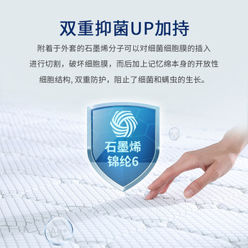 Dream Lily Zero Pressure Mattress Memory Foam 0 Pressure Spring Simmons Soft and Hard Spine Protector Antibacterial Soft and Hard Dual Purpose Langyi