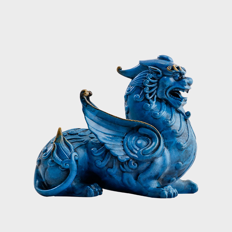 佐森黄铜嘲风摆件招财开业送礼貔恘客厅玄关摆件