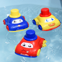 Childrens toy car bathing baby amphibious small car swimming play water female boy clockwork puzzle toy car
