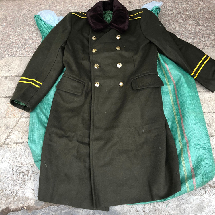 全新老货军绿色89式毛呢长大衣冬季加厚防寒大衣带领羊毛呢军大衣