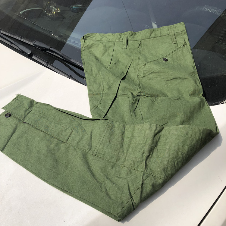 全新78老式装甲兵涤卡单裤冬季工作裤屁头带补丁劳保裤夏季工装裤