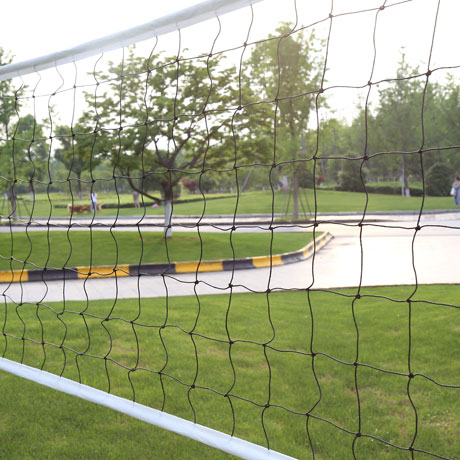 排球网四面面包pe标准比赛排球球架便携式背包排球球网