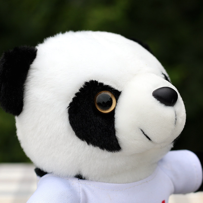 坐高厘米穿衣小熊猫毛绒玩具布娃娃公仔玩偶定制logo毛绒布艺类玩具