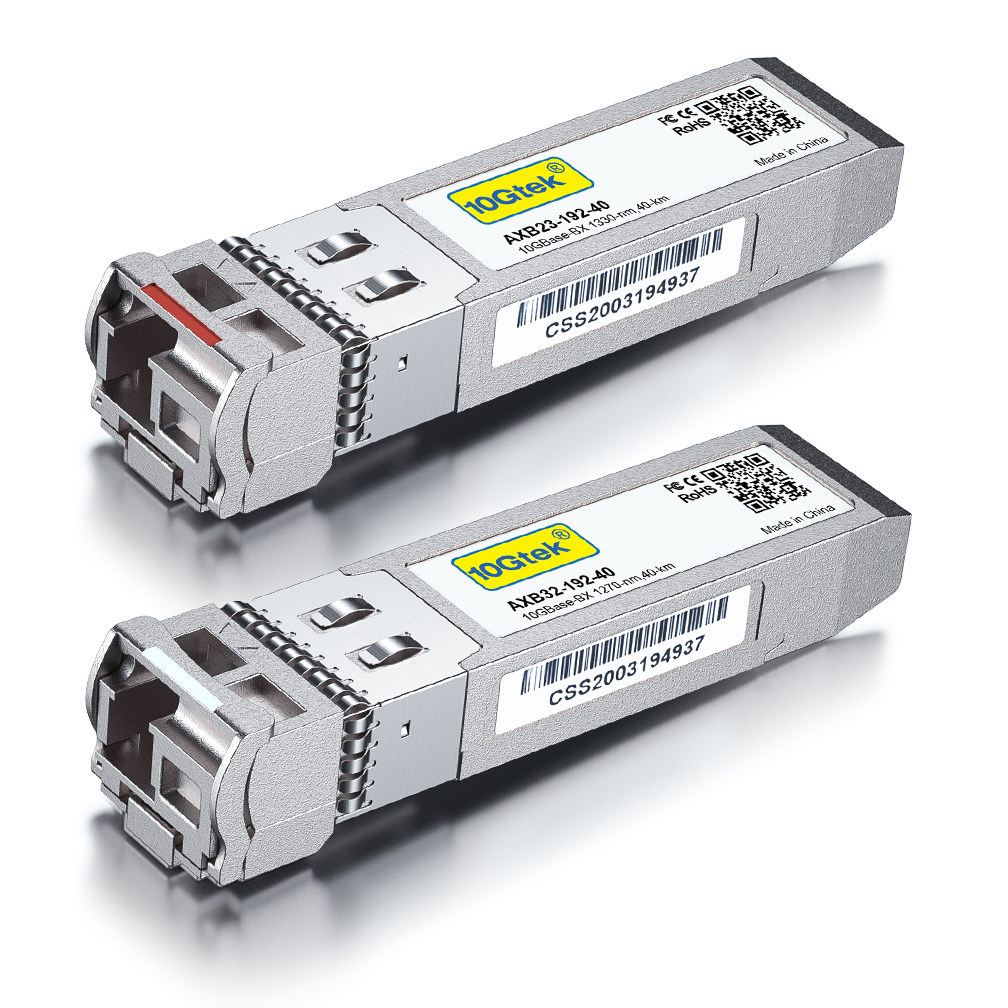 单lc接口 传输40km bidi单芯光纤模块 万兆光模块 10g单模单纤sfp 兼