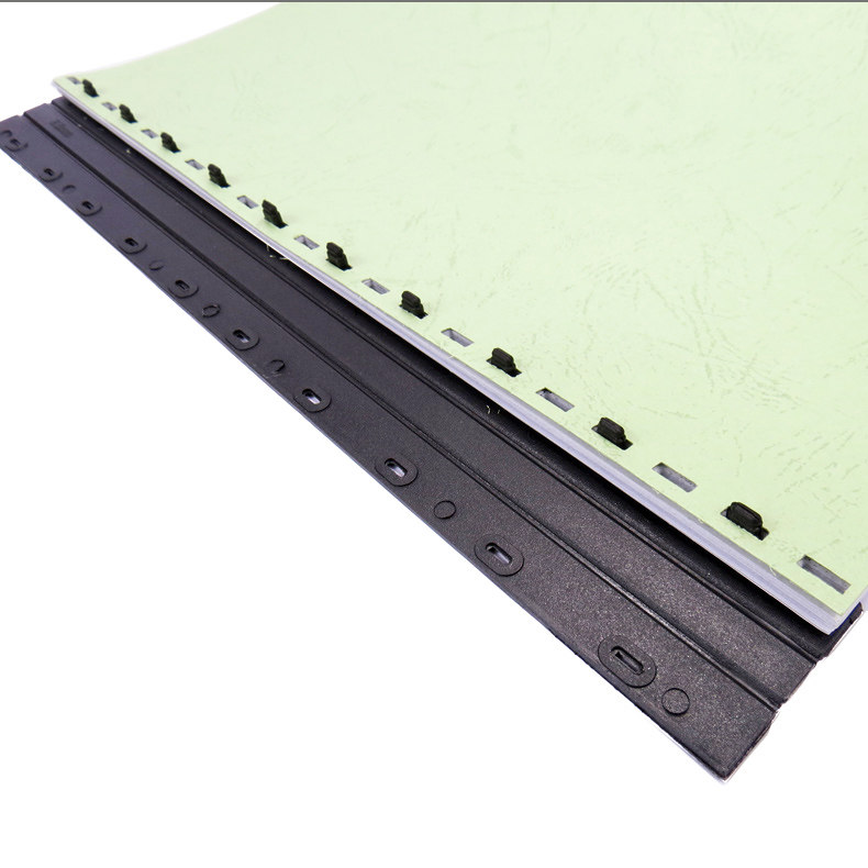 装订夹条十孔塑料夹条装订耗材文书标书合同装订十齿压条3mm~20mm