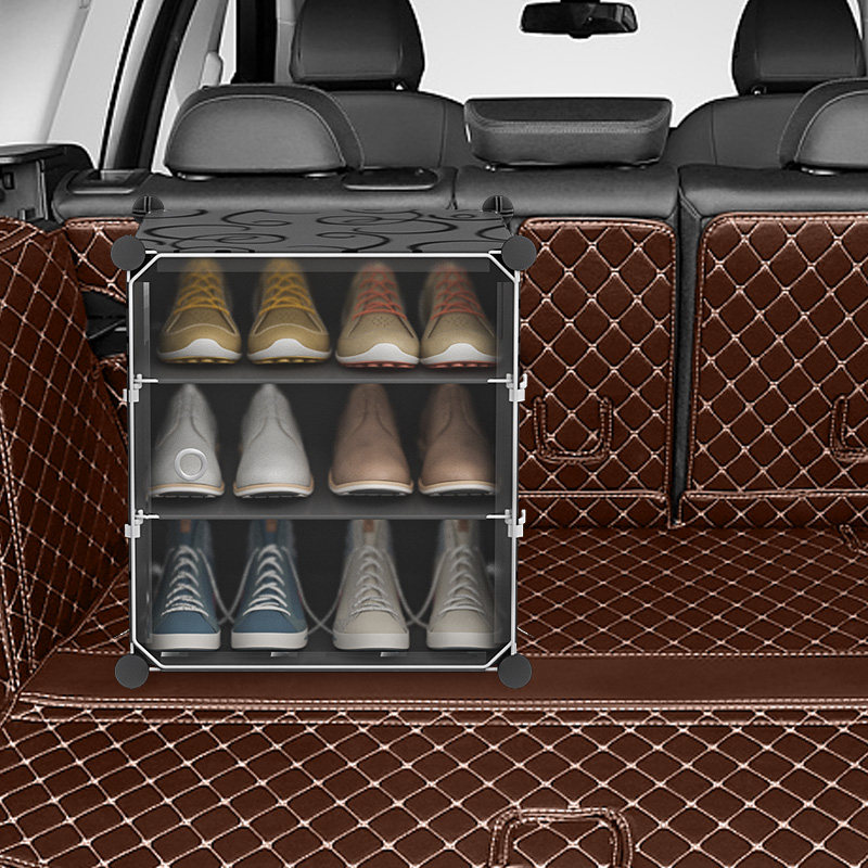 车载鞋盒透明车用车内汽车后备箱放鞋子收纳鞋盒
