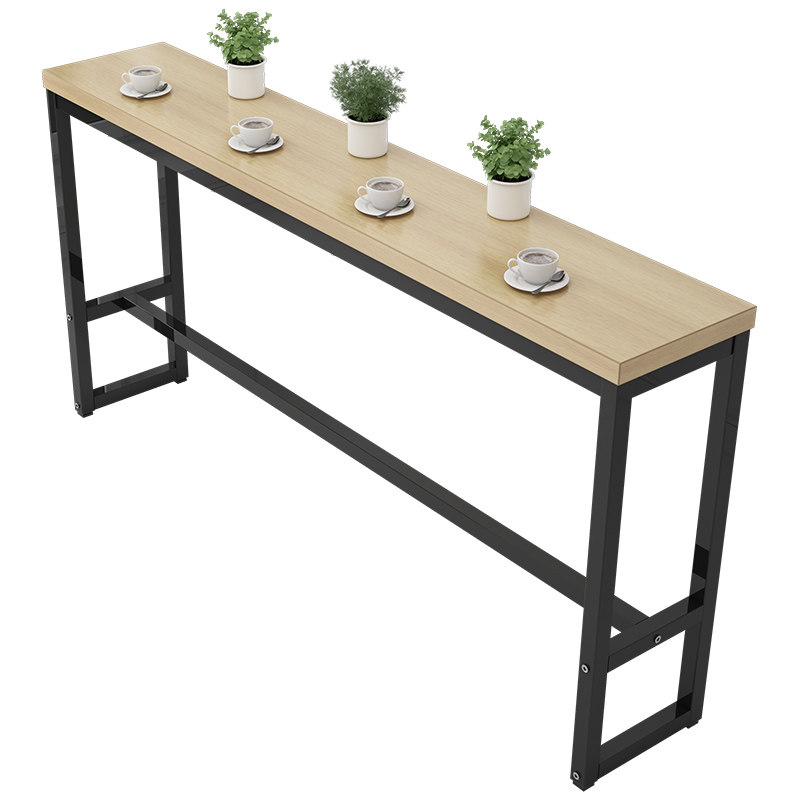 吧台桌子高桌子靠墙长条茶店窗窄桌奶茶阳台现代吧台