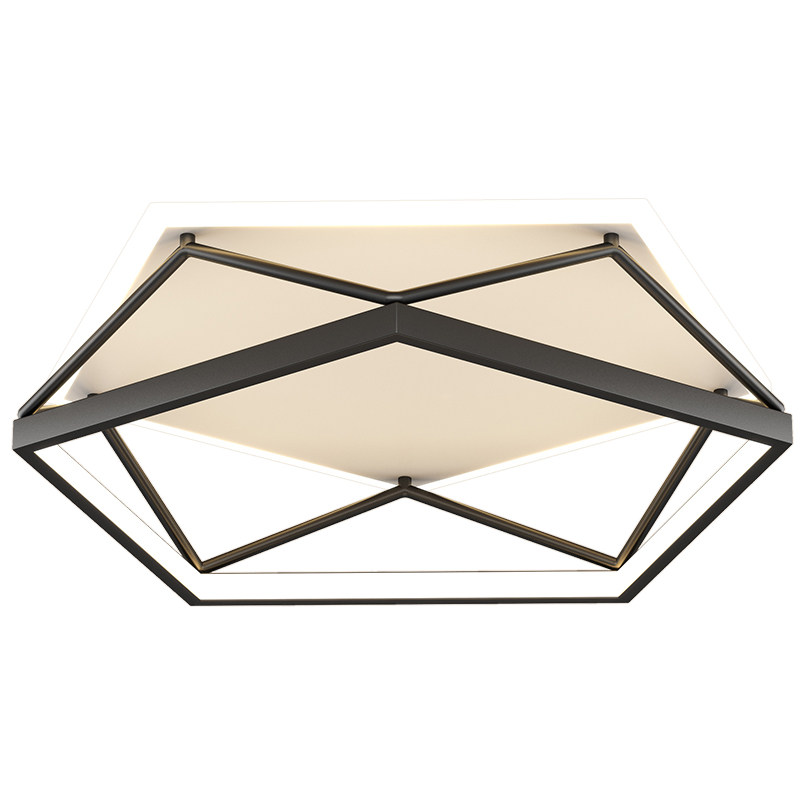 北欧主卧室灯几何灯创意个性菱形镂空灯简约现代led吸顶灯书房灯