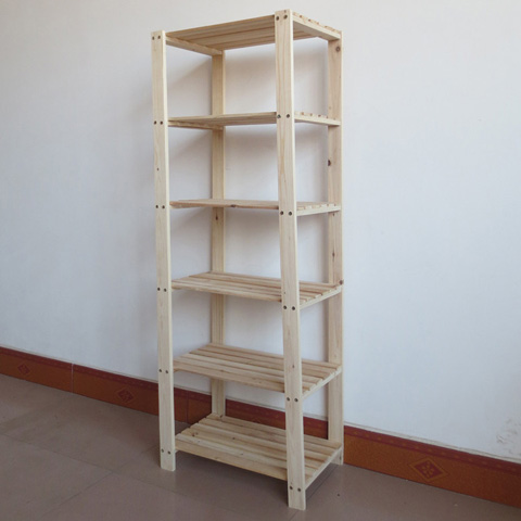 定做实木简易置物架多层物架家用书架木架架子搁板