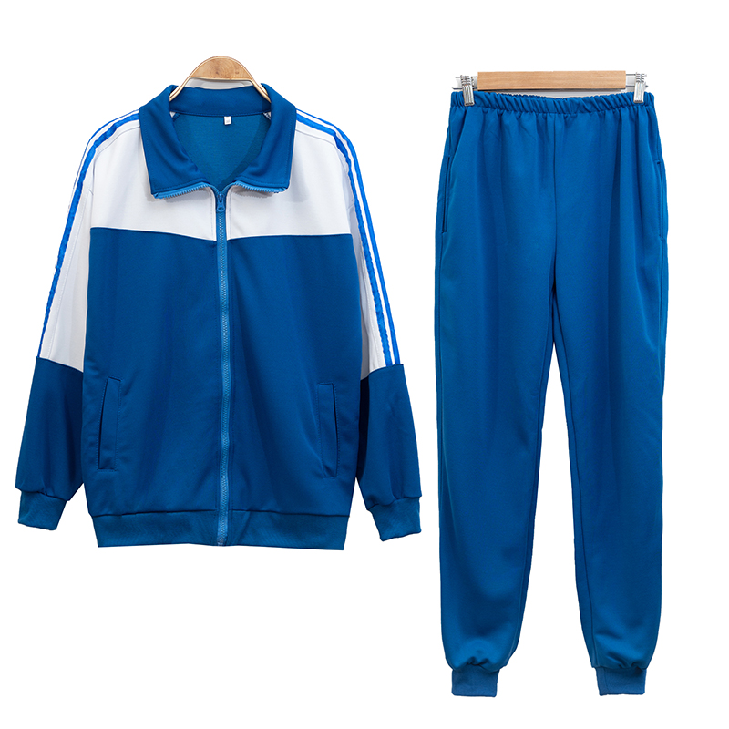 高中生校服套装学院风班蓝白男女女同宽松运动春秋学生校服