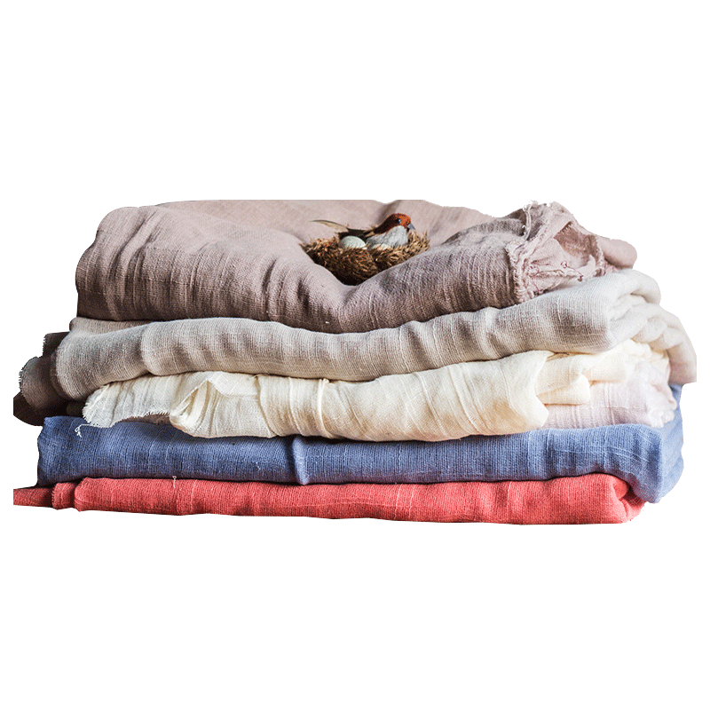 掬涵 拍摄道具布料 静物衬布 棉布粗布提花纹理装饰日式纯色