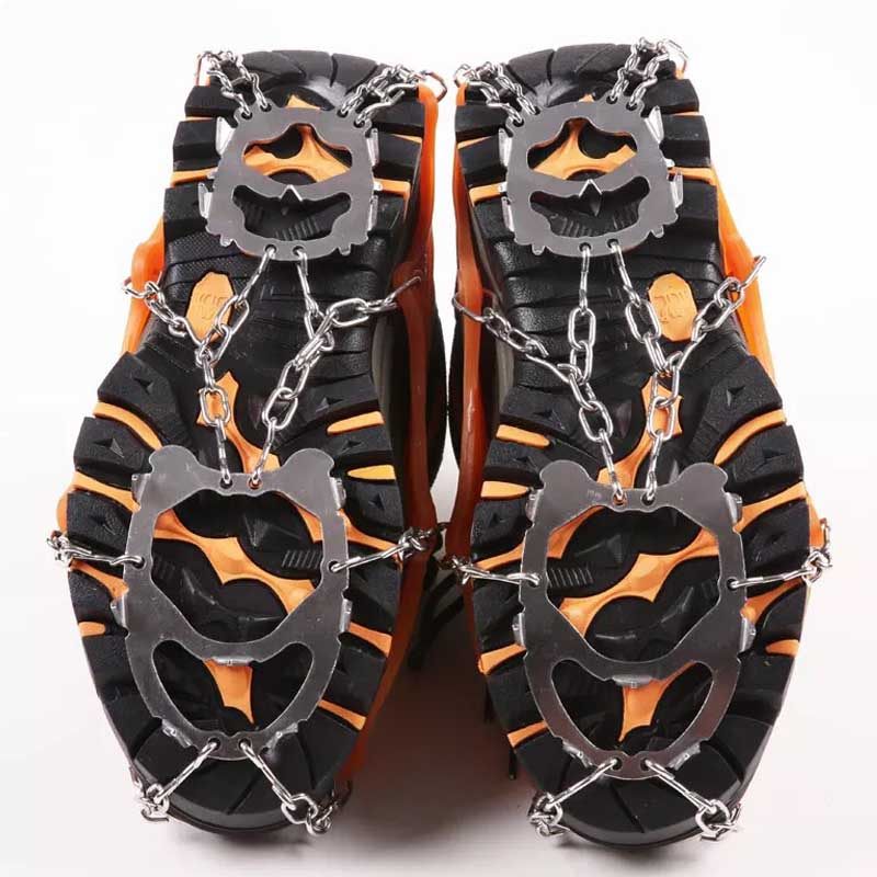 防滑鞋套户外用品冰爪登山登山鞋鞋钉雪地防滑链加强冰爪