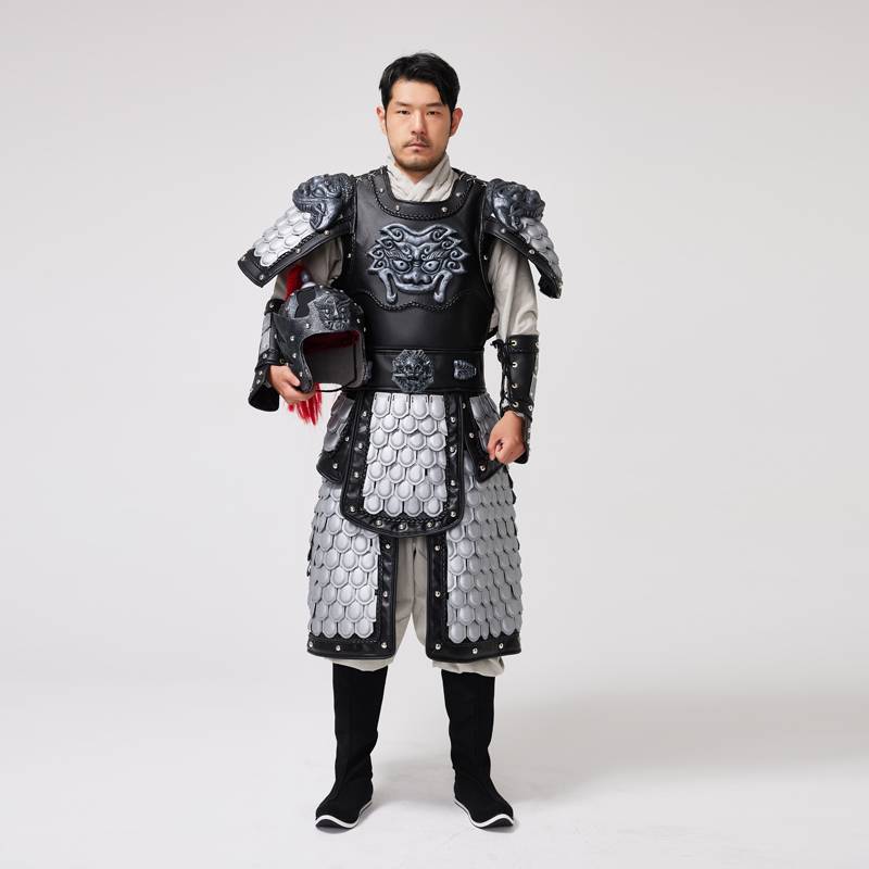 阿幸古装将军衣服头盔武士战袍铠甲士兵可穿民族服装