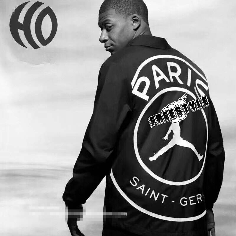 s.g jacket 大巴黎和飞人潮流情侣教练夹克外套