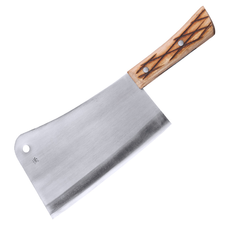 陈正强弯月斩骨刀不锈钢锻打剁骨刀家用卖肉砍骨刀破大斩骨刀