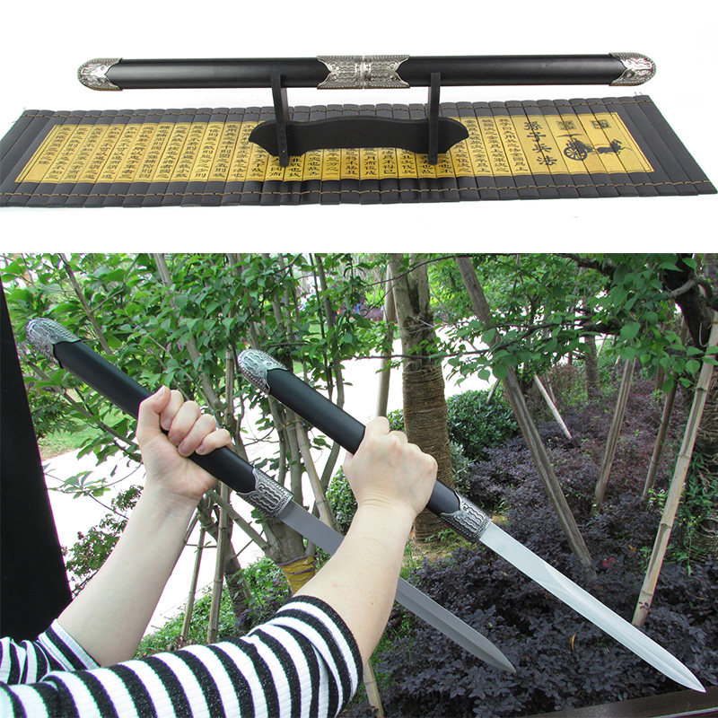 雌雄双剑合璧防身双刃短刀龙泉剑武武器短剑刀剑