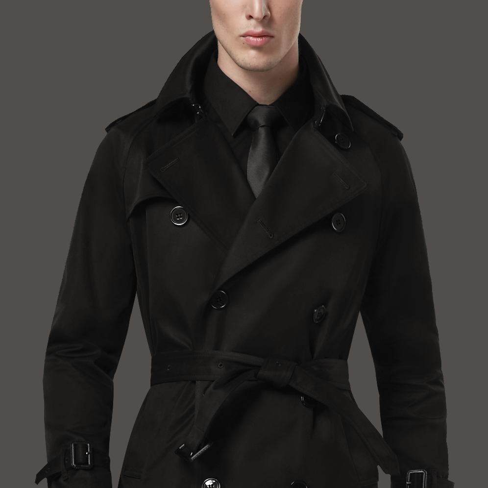 穿dress 男士服饰 zwvv新品风衣男韩版春秋季长款披风长款过膝风衣