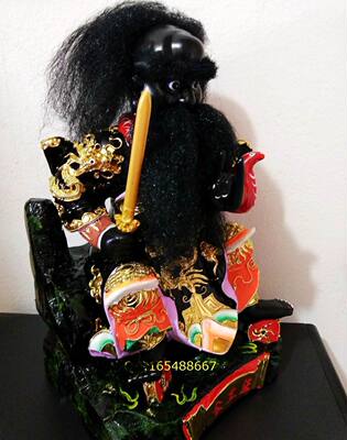 纯手工张公法公法主圣摆件木雕张圣君督天圣君厂家神像定制雕刻30cm