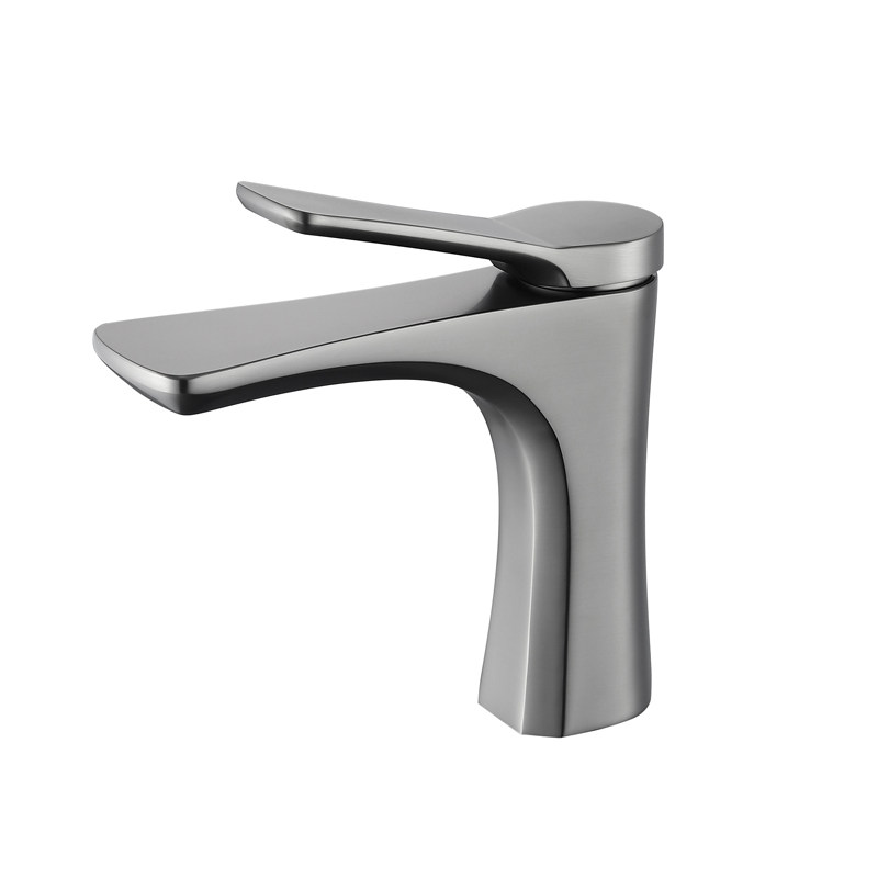 新品德国高端全铜灰色面盆龙头浴室台盆洗脸盆面盆龙头