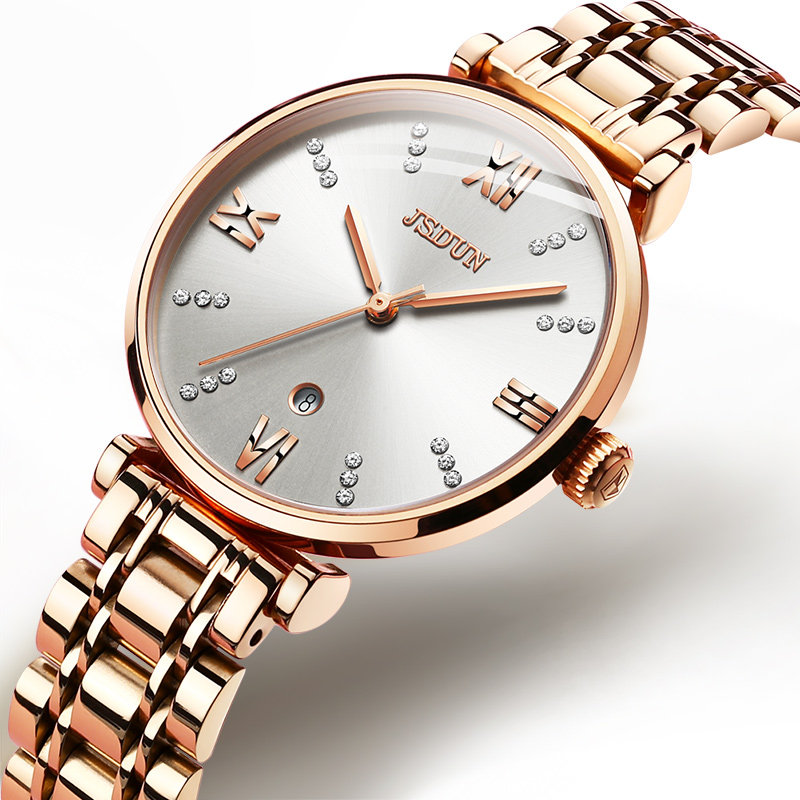 新款金仕盾时尚简约气质手表女士学生韩版小巧防水国产腕表