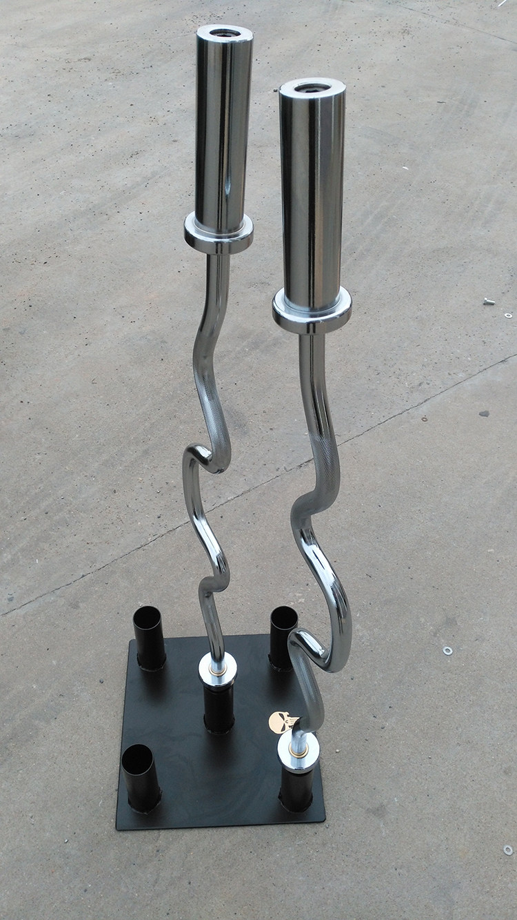 杠铃存放奥杆插盘9根杆杆架摆放力量训练器械局部型