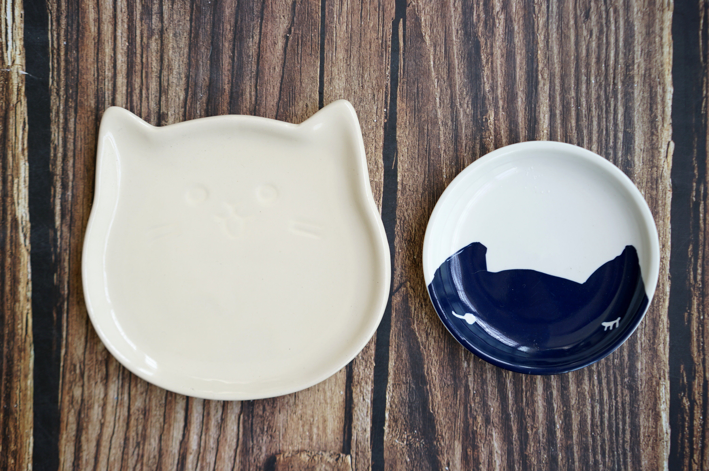 碟子一屋funny日单可爱可爱猫猫咪陶瓷手绘卡通盘