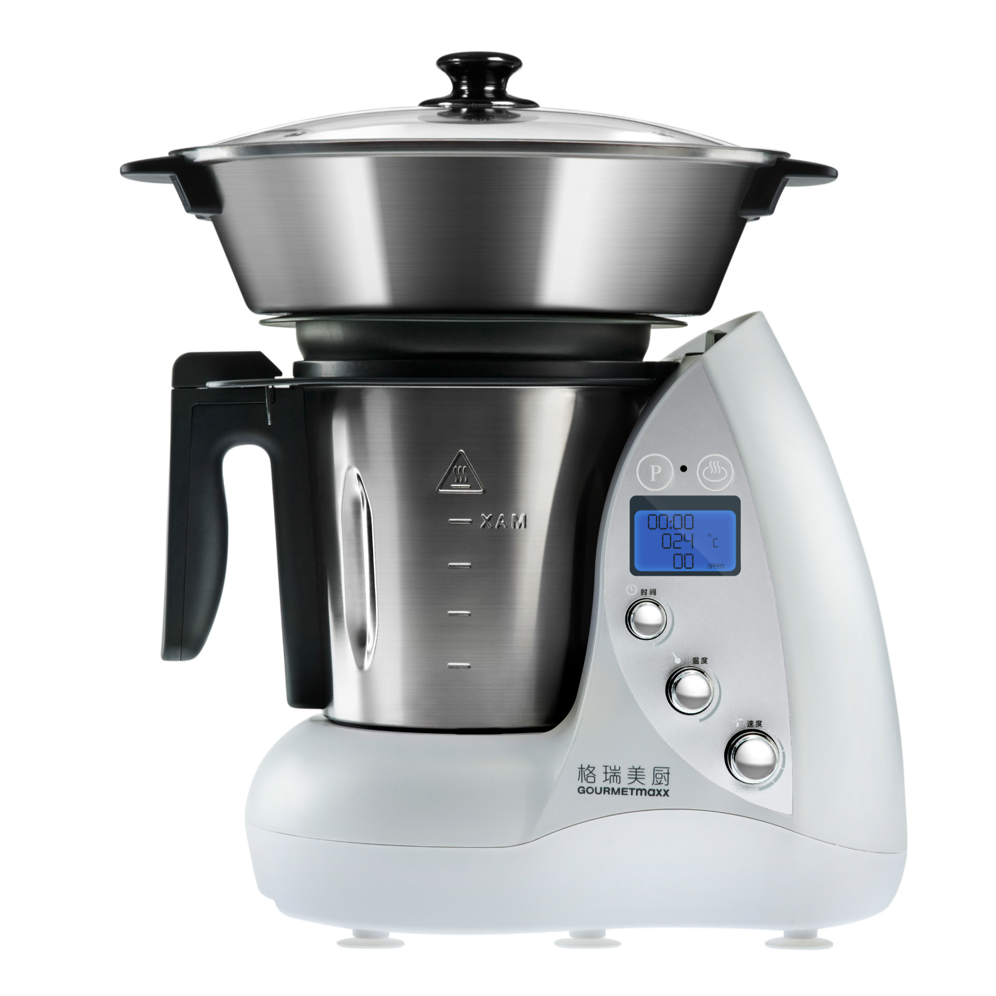 小格小美料理机德国和面炒菜加热破壁机厨师机多功能搅拌