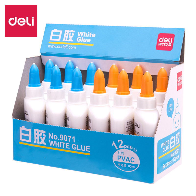 得力手工白胶模型diy水洗60ml胶水学生文具胶水