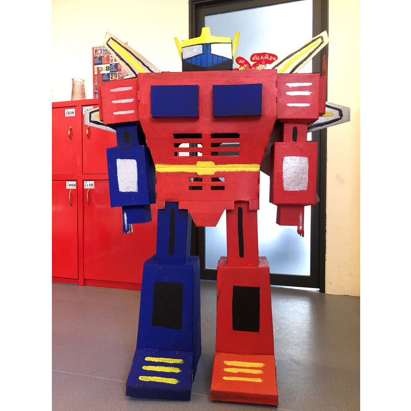机甲金刚大型纸箱机器人模型儿童男孩纸壳板手工diy宝宝陪伴玩具