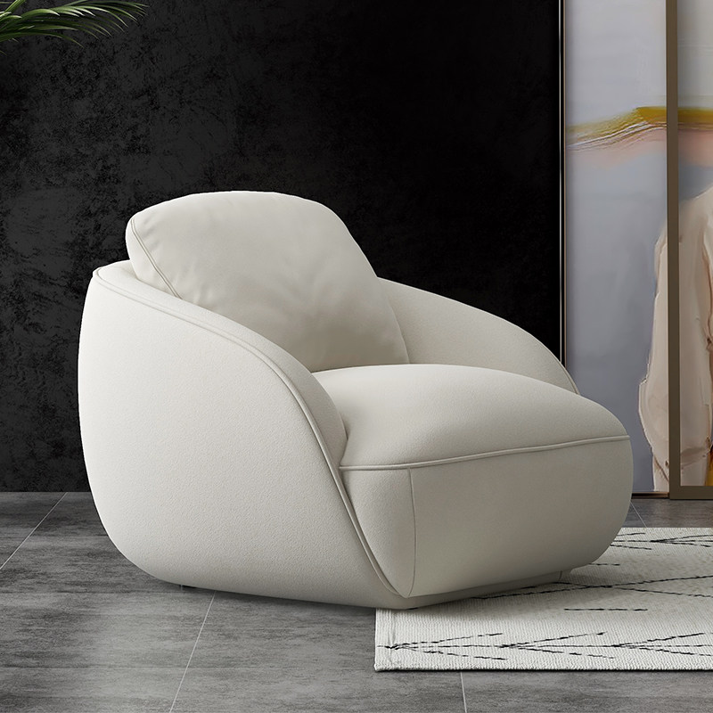 北欧轻奢沙发客厅小户型卧室阳台网红慵懒极简艺术创意单人沙发椅