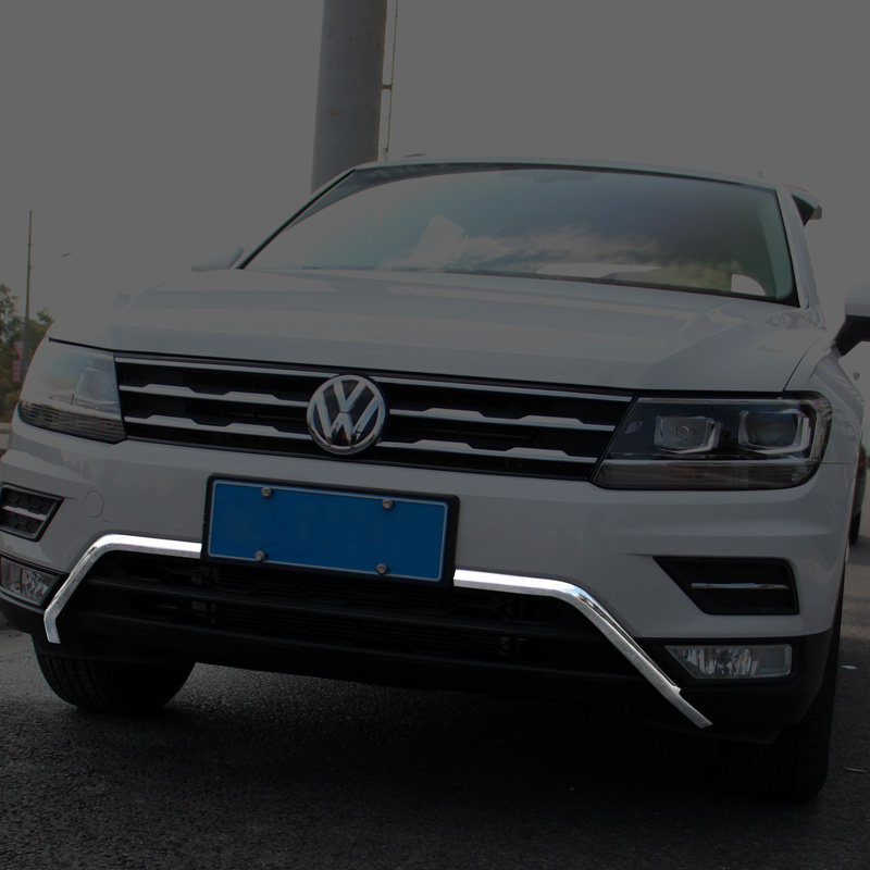 途观l前杠亮条专用于大众途观l改装前保险杠亮条前杠镀铬装饰条