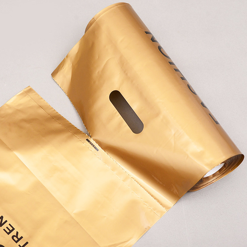 加厚服装手提手提袋袋子男装袋连卷手撕塑料袋礼品袋服饰包装