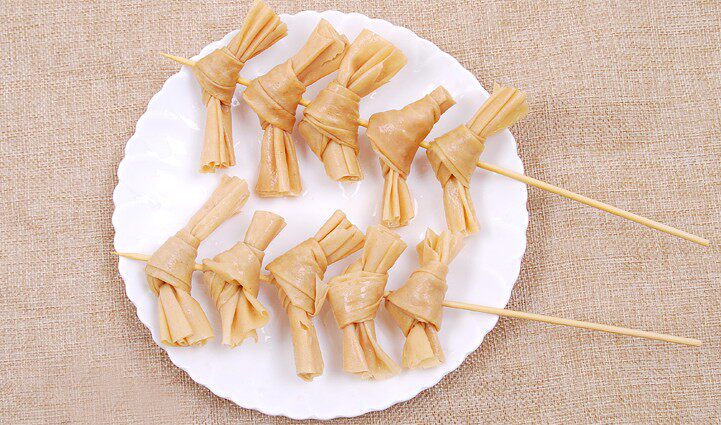 腐竹结豆结扣豆蔻豆制品干货豆皮人造肉火锅食材麻辣烫串串香食材