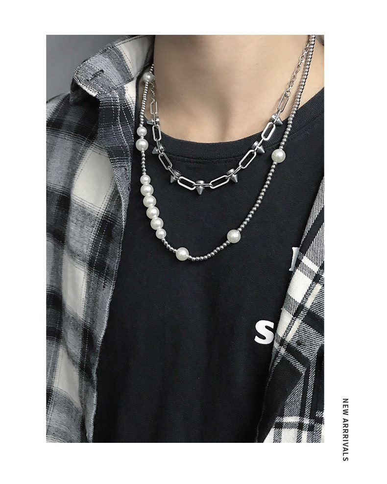 asap高品质锁骨男女钛钢潮牌嘻哈复古项链rocky项链