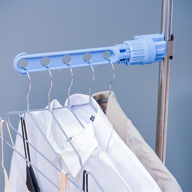 高档晾衣神器窗台j外晾架衣阳台卡扣式携衣杆便晾旅行窗户口挂奢